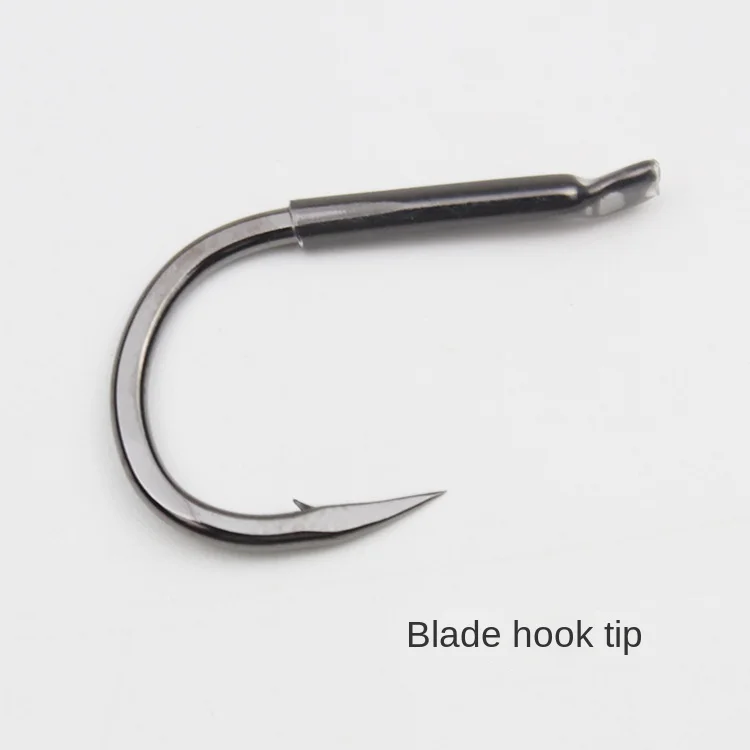 Large Hook for Big Fish Hooks with Sleeve Titanium Alloy Crooked Sturgeon Grass Fishhook ловить рыбу ir pescar Pesca 낚싯바늘 JIG