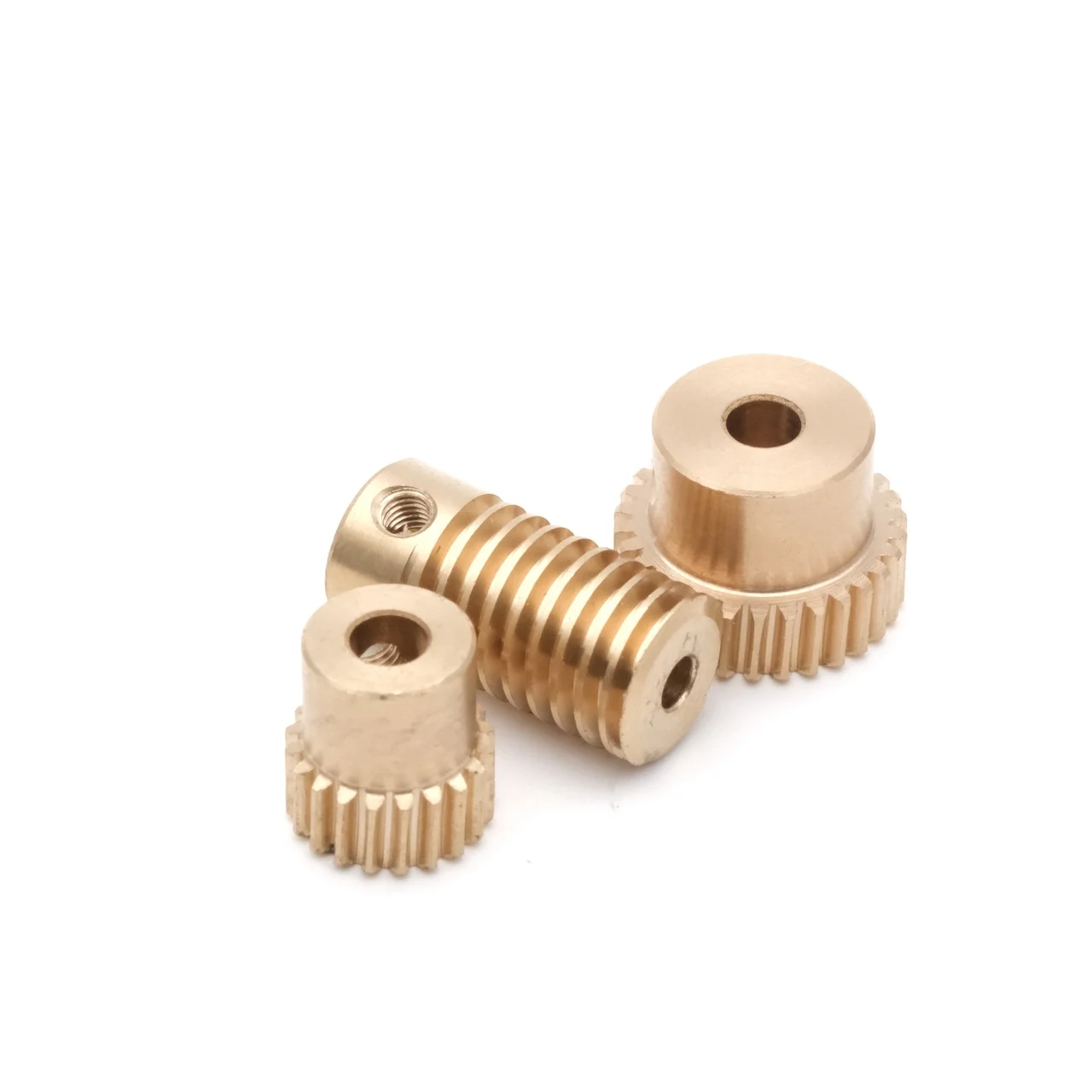 0.5M Precision Worm Gear Reducer Steel Shaft Copper Worm 20/25/30/35/40/45/50/55/60 Teeth Reducer Parts