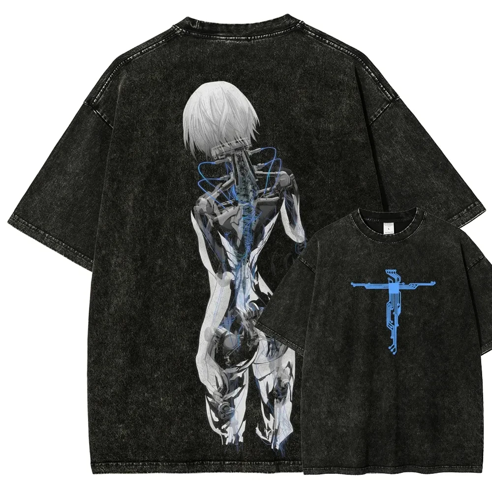 

Helluva Boss Stolas Goetia Vintage Washed Cotton T Shirt Men Women 2026 Summer Oversized Streetwear Short Sleeve Anime