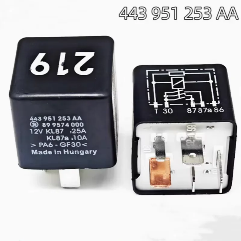 

1pcs NO.219 CAR RELAY 443 951 253 AA Applicable to Suitable for Audi A4A6LA8 Volkswagen Tourist Passat