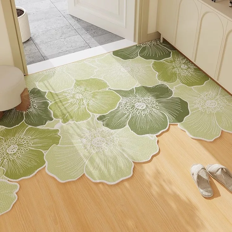 

New 2025 Entrance Mat PVC Waable Leather Foot Pad Home Use Door Mat Cusizable Size Indoor Outdoor Doormat Southeast Asia...