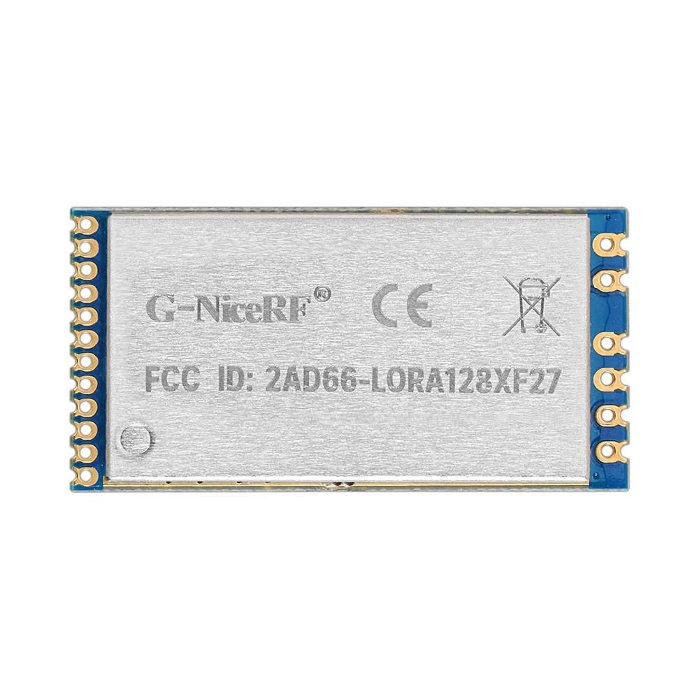 10 шт./лот LoRa1280F27 SX1280/SX1281 500 МВт FCC ID и CE-RED сертифицированный SPI-интерфейс дальнего действия 2,4 ГГц LoRa модуль