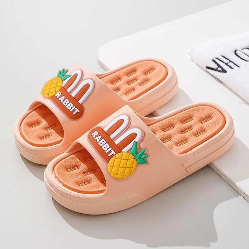Bathroom Cool Slippers for Girls to Wear Outside Summer New Non-Slip Cute Soft Bottom Thick Bottom Casual and Wear-Resistant