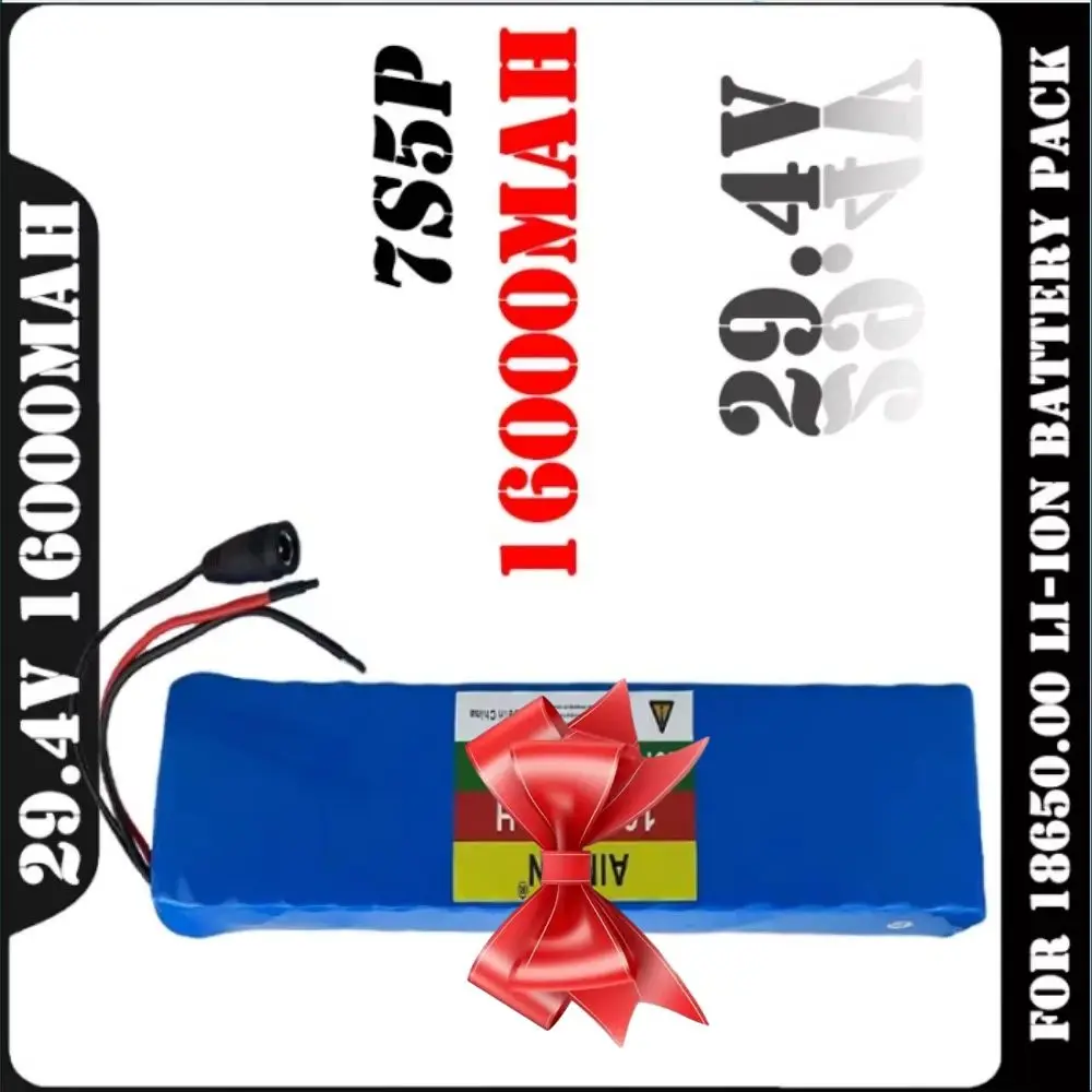 

24V 16000mAh NEW 7S5P 18650 Lithium-ion Rechargeable Battery Pack for Electric Scooters with Built-in BMS