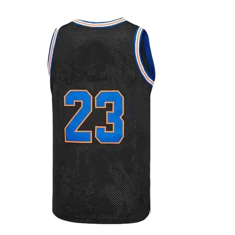 Men\'s Basketball jerseys 1 Bugs 23 SPACE Jam Sewing Embroidery Outdoor sportswear cheap high quality Black White 2024 Movie