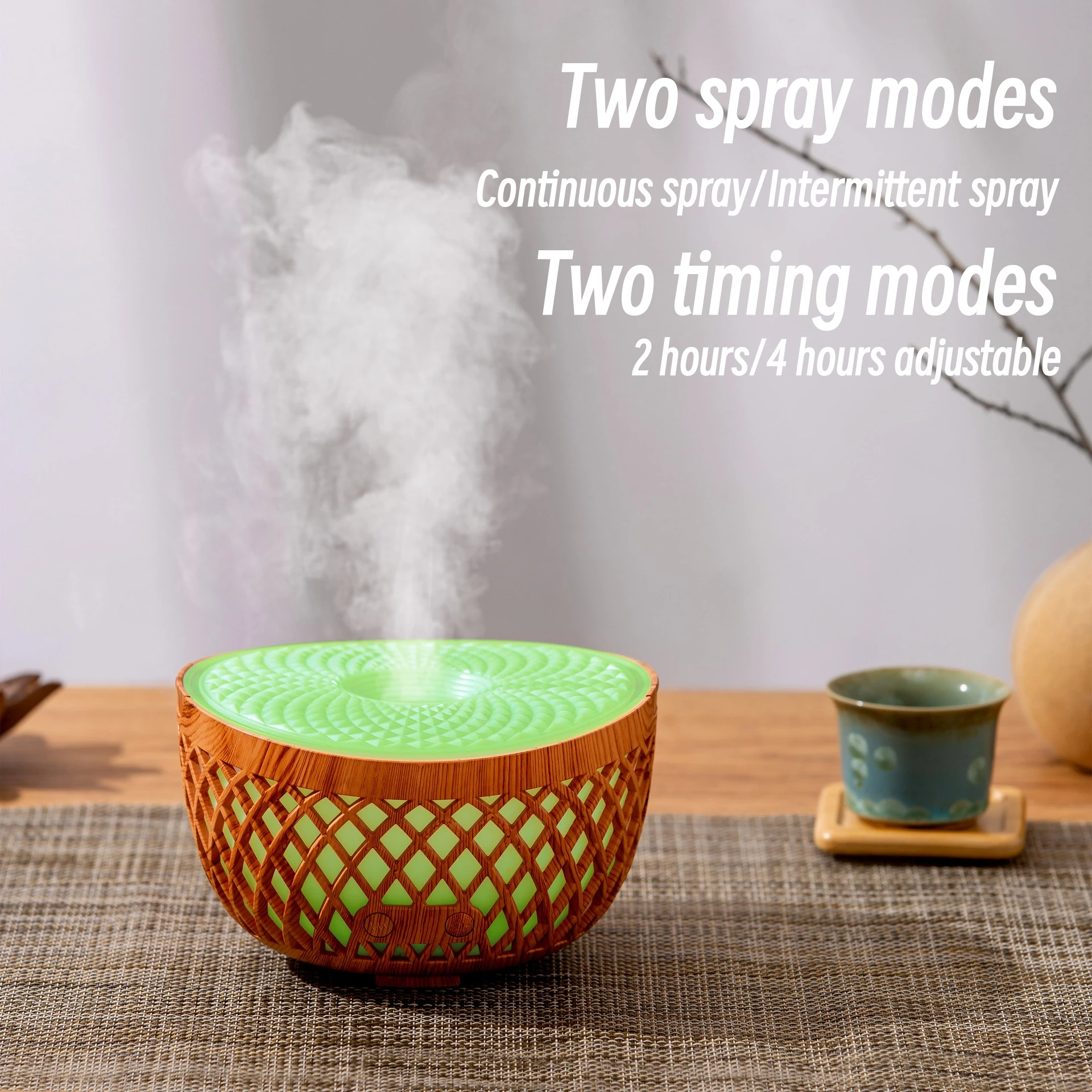 

Wood Grain Aroma Essential Oil Diffuser USB Mist Maker for Home bedroom Ultrasonic Air Humidifier Aromatherapy Diffuser 320ml