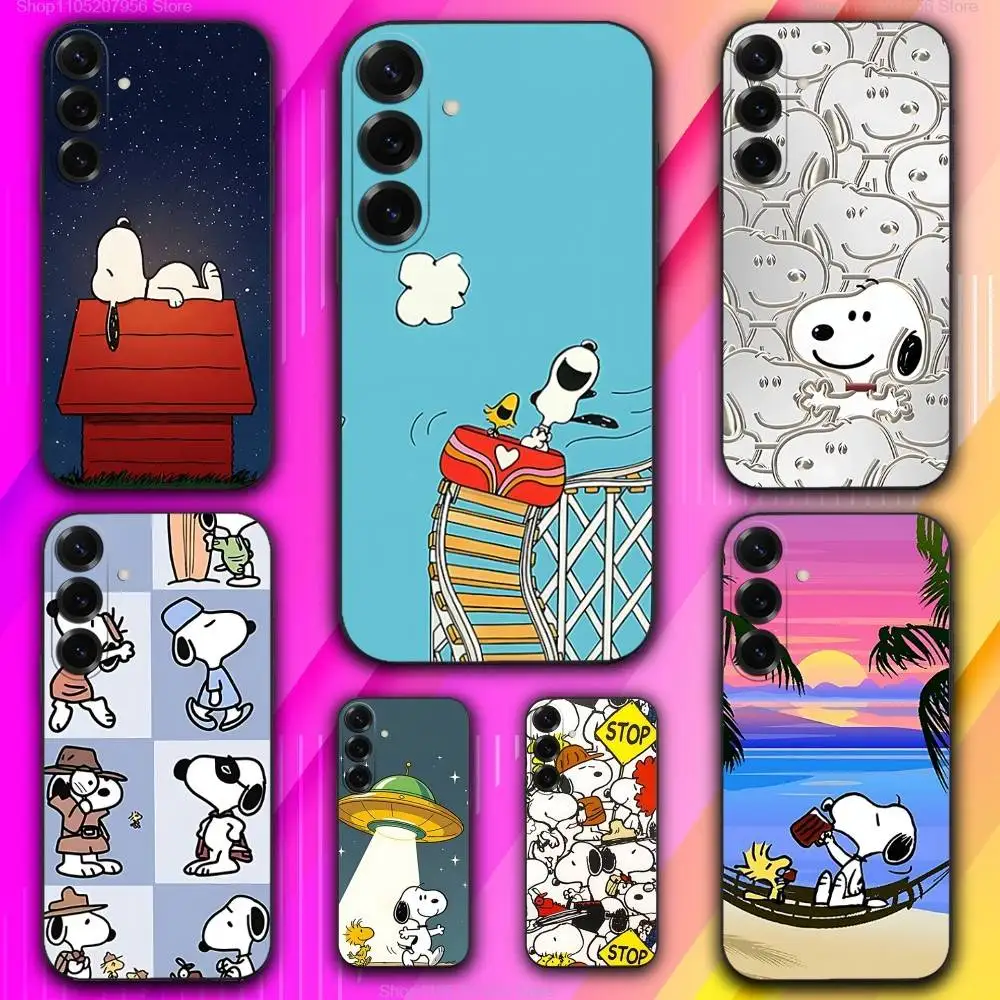 

L-Lovely S-Snoopys-ES Cute For Samsung A 73,72,71,53,52,51,41,40,30,22,21,13,12,Note 20,10,9 Ultra Pro 5G Soft Phone Case