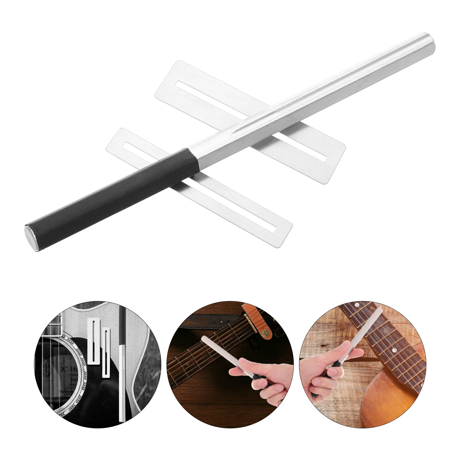 

1 set 1 Set Stainless Steel Fret File Kit For Guitar Maintenance Fret Leveling Dressing Tool Luthier Repair Accessories