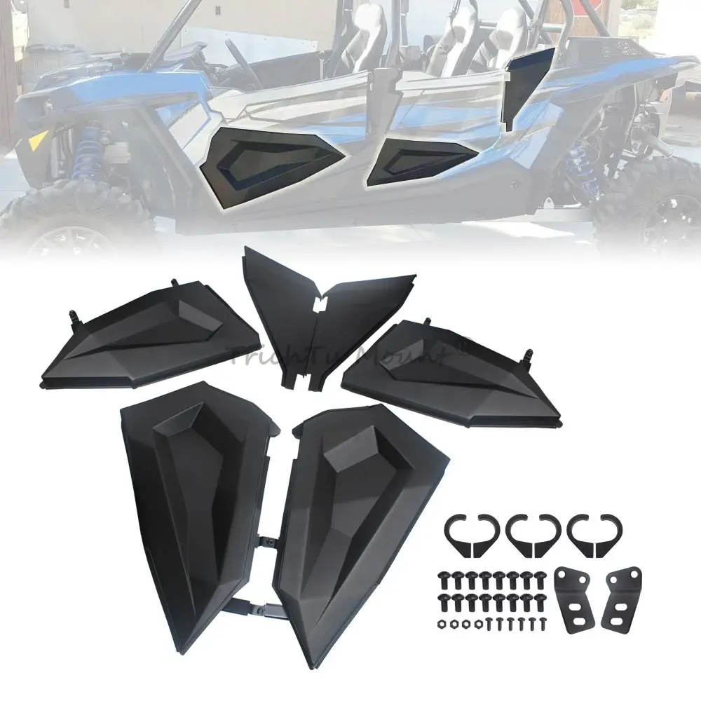Front & Rear Lower Half Doors Inserts Panels Kit For Polaris RZR XP 4 S4 900 1000 Turbo EPS DYNAMIX 2014-2023 UTV Parts