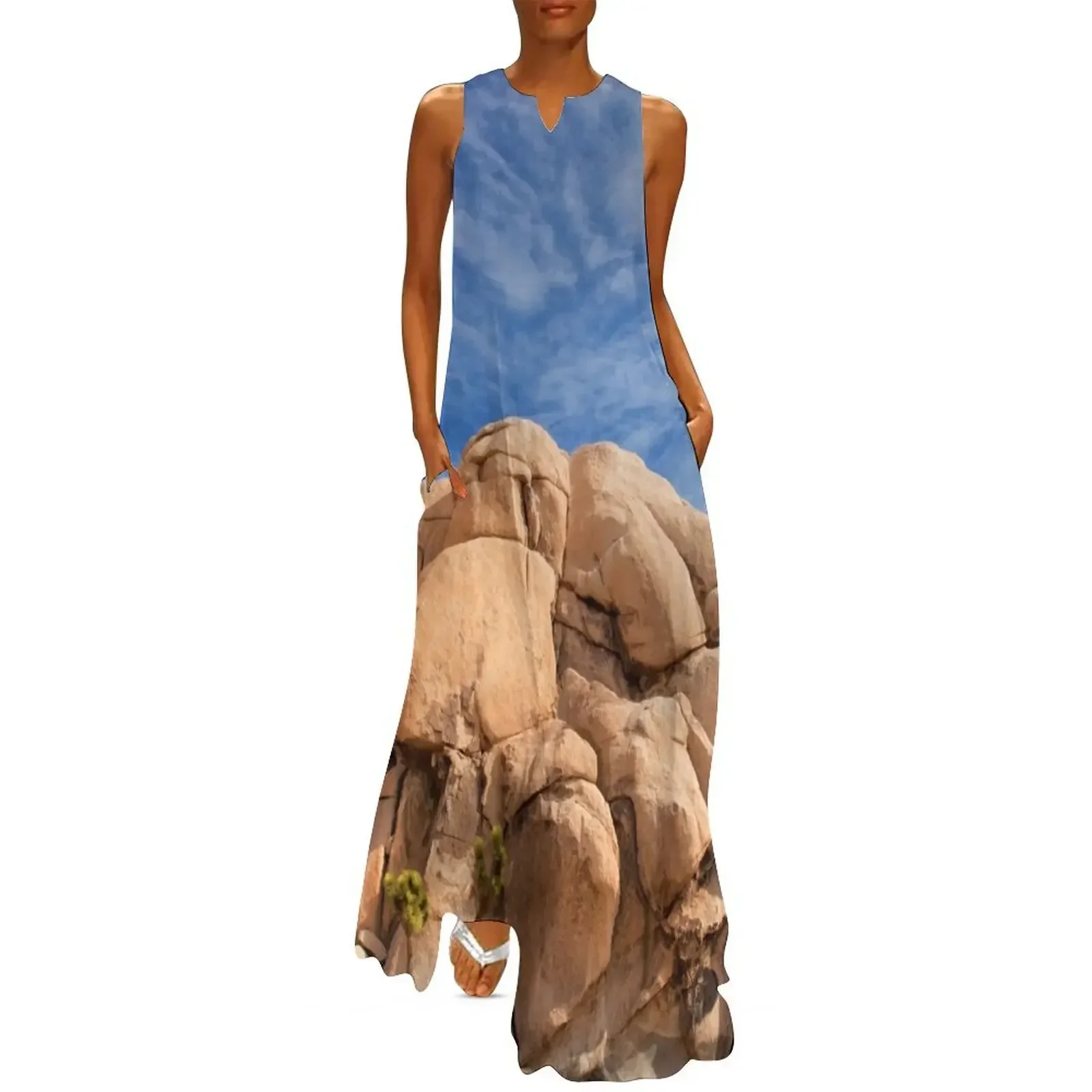 

Joshua Tree Rocks Long Dress Women's summer skirt Woman clothing Women's summer long dress Dress