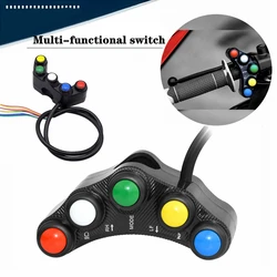 Universal 5 Button/7 Button Multifunctional Motorcycle Switch Race Bikes Motorcross Electric Bike Scooter 22mm Handlebar Switch