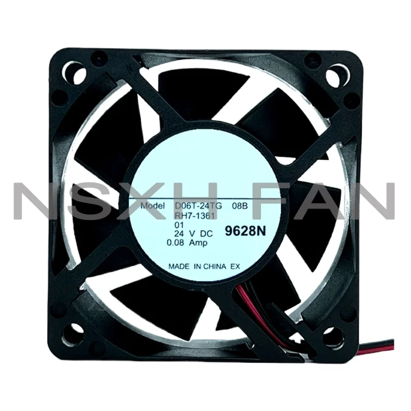 Ventilador de refrigeración de frecuencia, nuevo D06T-24TG 27B 6025 24V0.08A