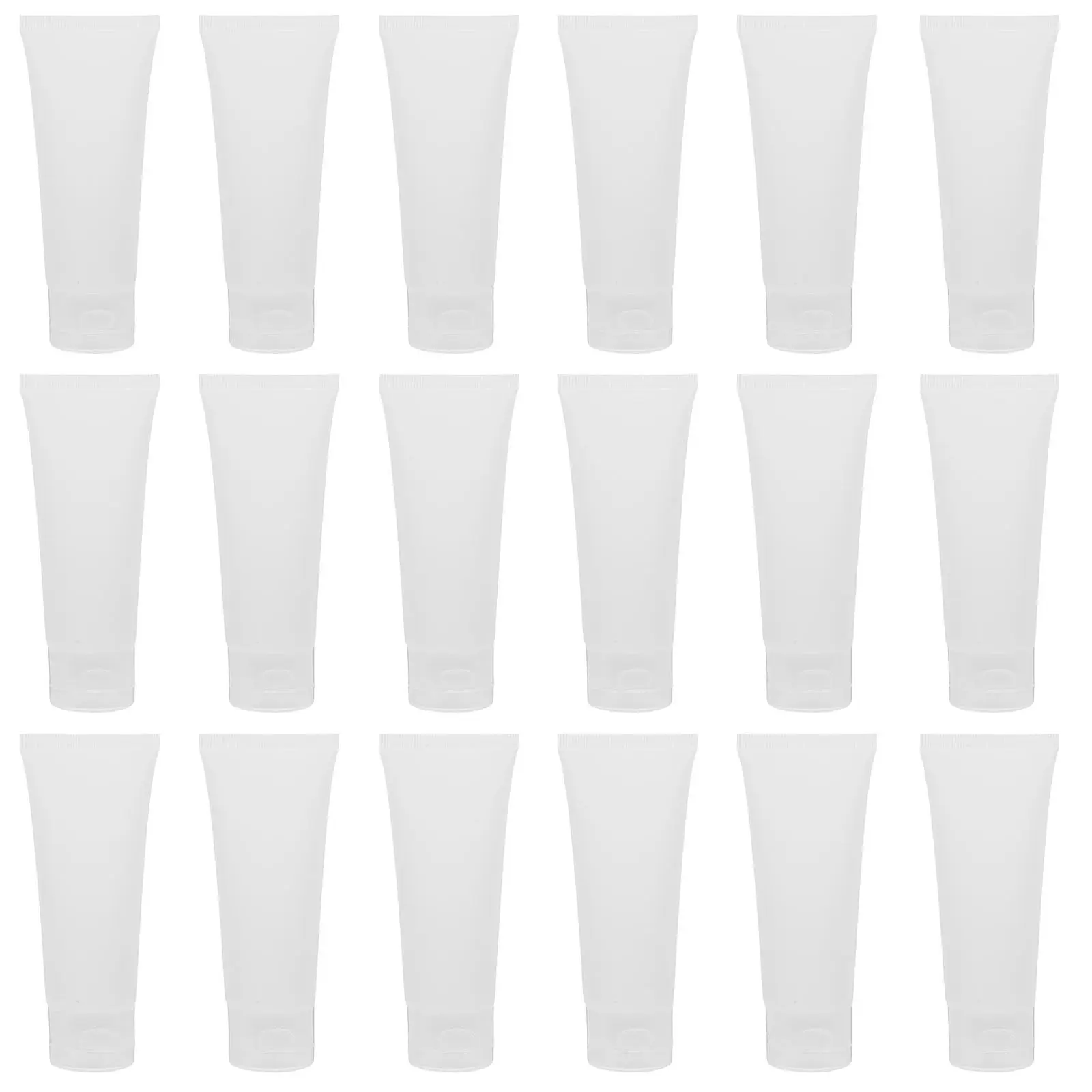 20Pcs Refillable Tubes Empty Travel Bottles Lotion Squeeze Bottle Portable Frosted Design for Hand Cream Toothpaste