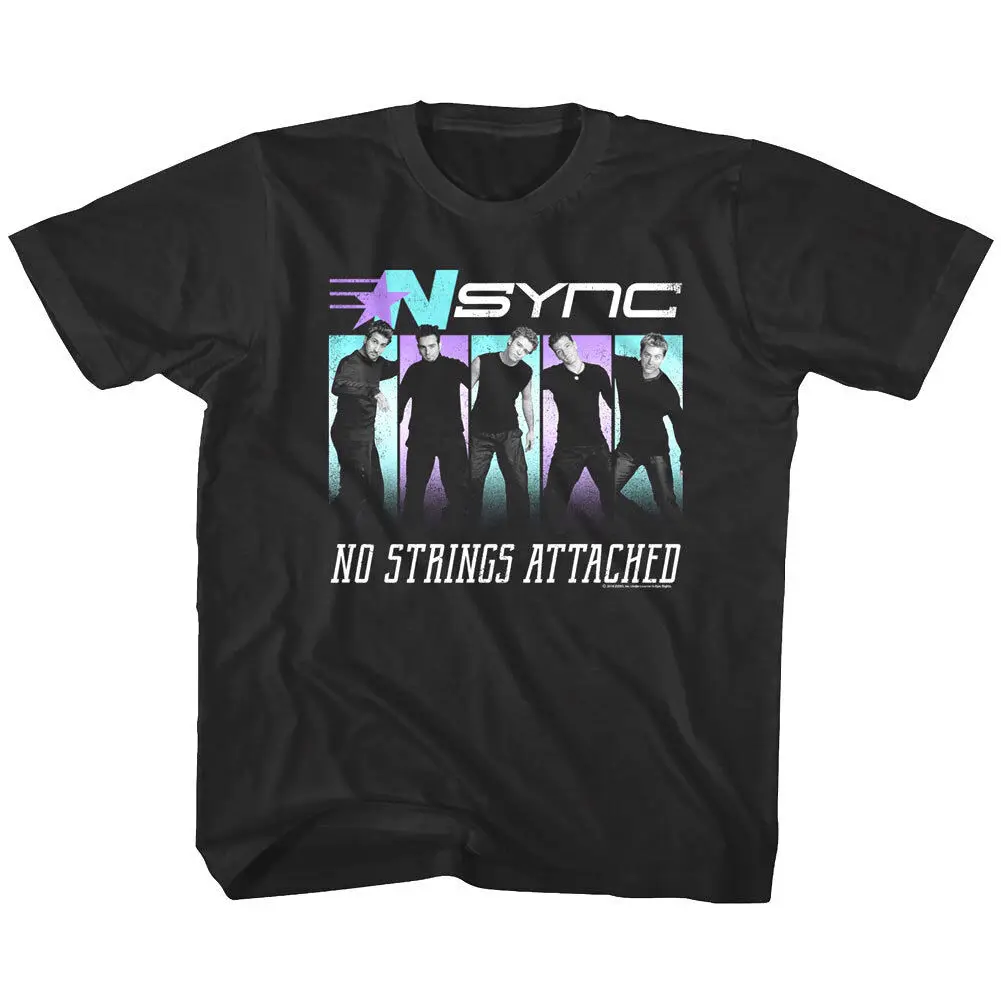 NSYNC Justin Timberlake No Strings Attached Album Cover Kids T Shirt Pop Boy Top