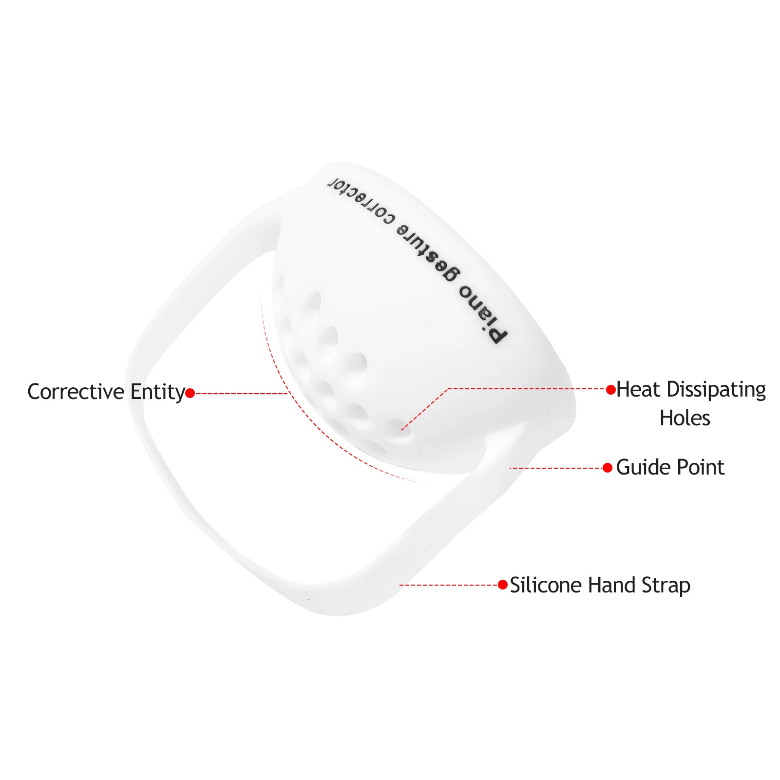 Tremolo Wearable Piano Hand Corrector Silicone Piano Hand Orthotic Device Piano Hand Gesture Corrector for Piano Beginners