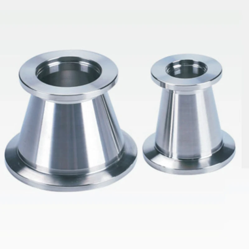 CCustom CNC Machining Stainless Steel 304 Vacuum Flange Adapter Vacuum Conical Reducer CNC Machining Service