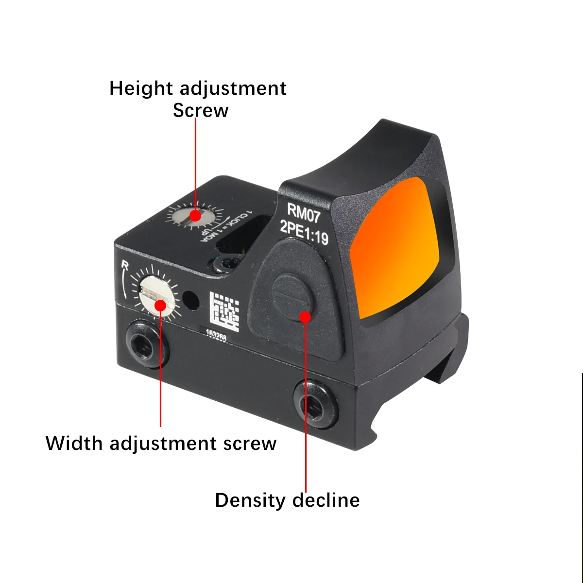 Trijicon RMR Red Dot Sight Тактический мини-оптический рефлекторный коллиматор GLOCK 17, охотничий прицел для страйкбола с креплением на пластину