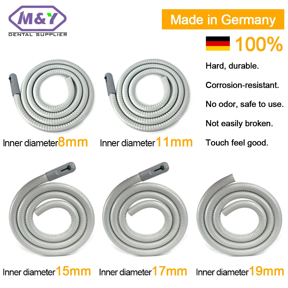 

1.7meters Dental Strong/Weak Suction Tube Hose Pipe Unit Chair Adec Type HVE High Volume Ejector small Large Suction Tubing