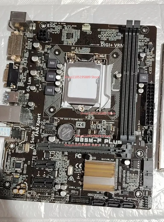 

Материнская плата ASUS 85M-F PLUS, интерфейс LGA1156, поддержка процессоров I3/i5/i7