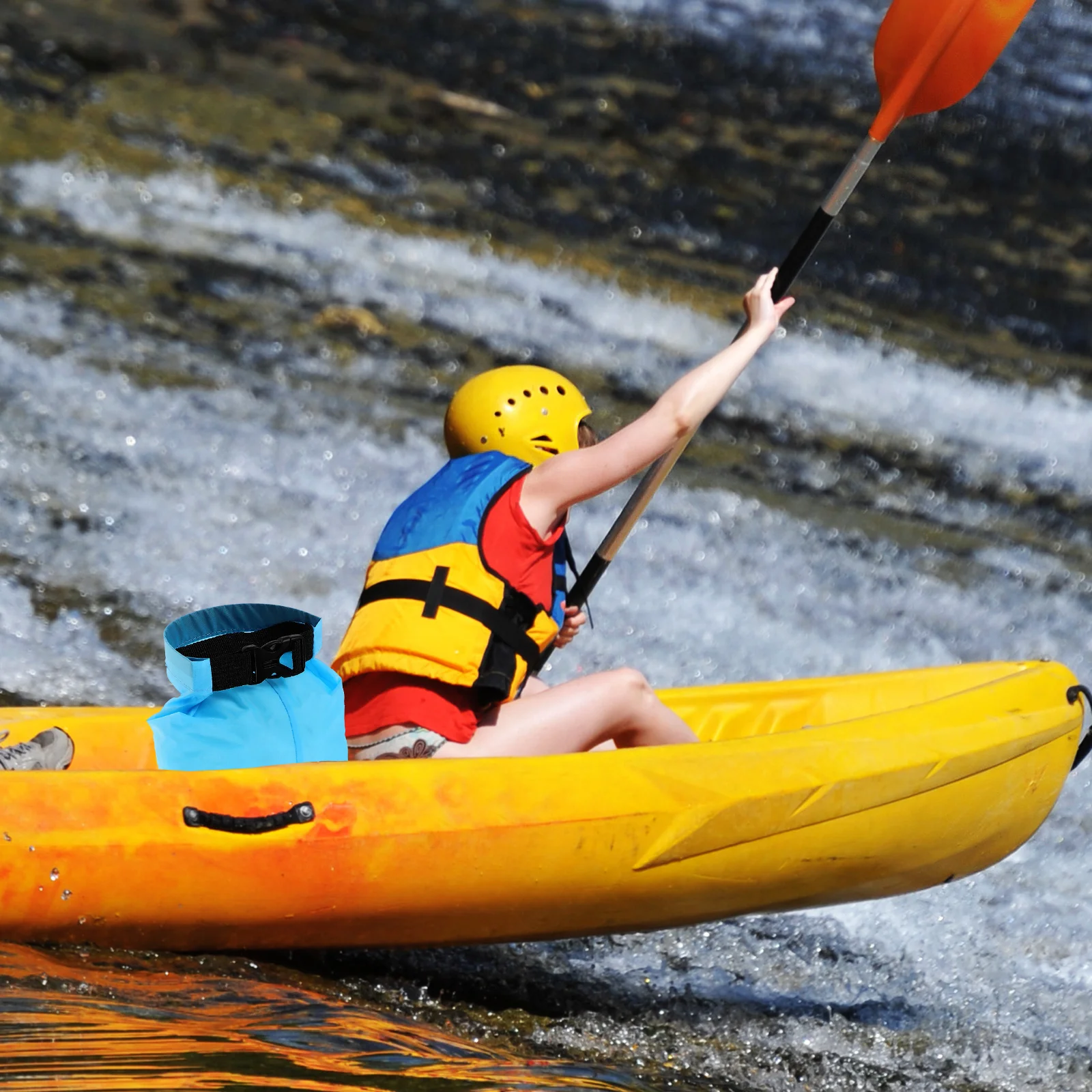 

3pcs Waterproof Dry Bag Set 1.5L 2.5L 3.5L Soft Nylon Watertight Closure Camping Kayaking Storage Pouch Boat Accessories Outdoor