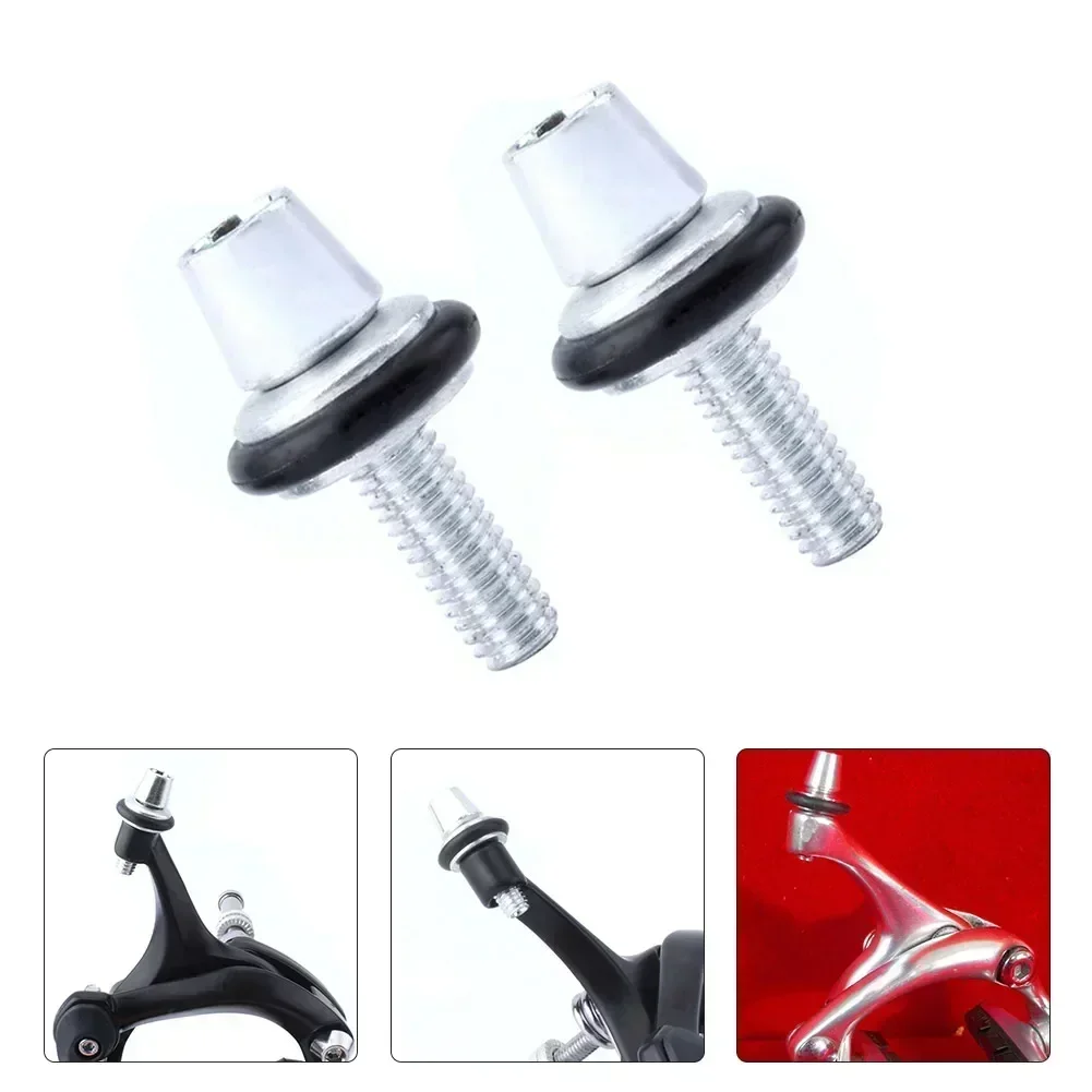 2pcs Bike Bicycle C/V Brake Caliper Cable Bolts Adjusters M6 Aluminum Alloy Durable Bolt For-Shimano Dia Compe