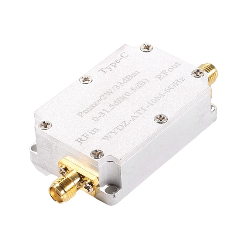 CNC Amplifier Type-C Stepping 0.5DB 0-31.5 Amplifier Multifunction 10M-6GHZ 2W CNC Attenuator Easy To Use