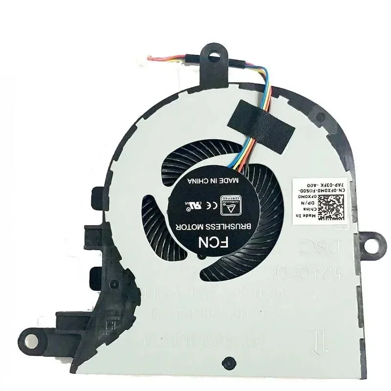 Laptop CPU cooling fan cooler radiator for Dell Inspiron 15-3593 3580 3581 5570 5575 17-3780 5593 0fx0m0 fx0m0 DC 5v 0.5A