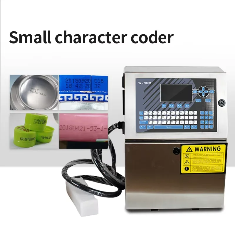 Automatic Industrial CIJ Inkjet Printer Online Printer Coding Machine For Batch Code Number Date PVC Bottle Plastic Pipe Bag ID