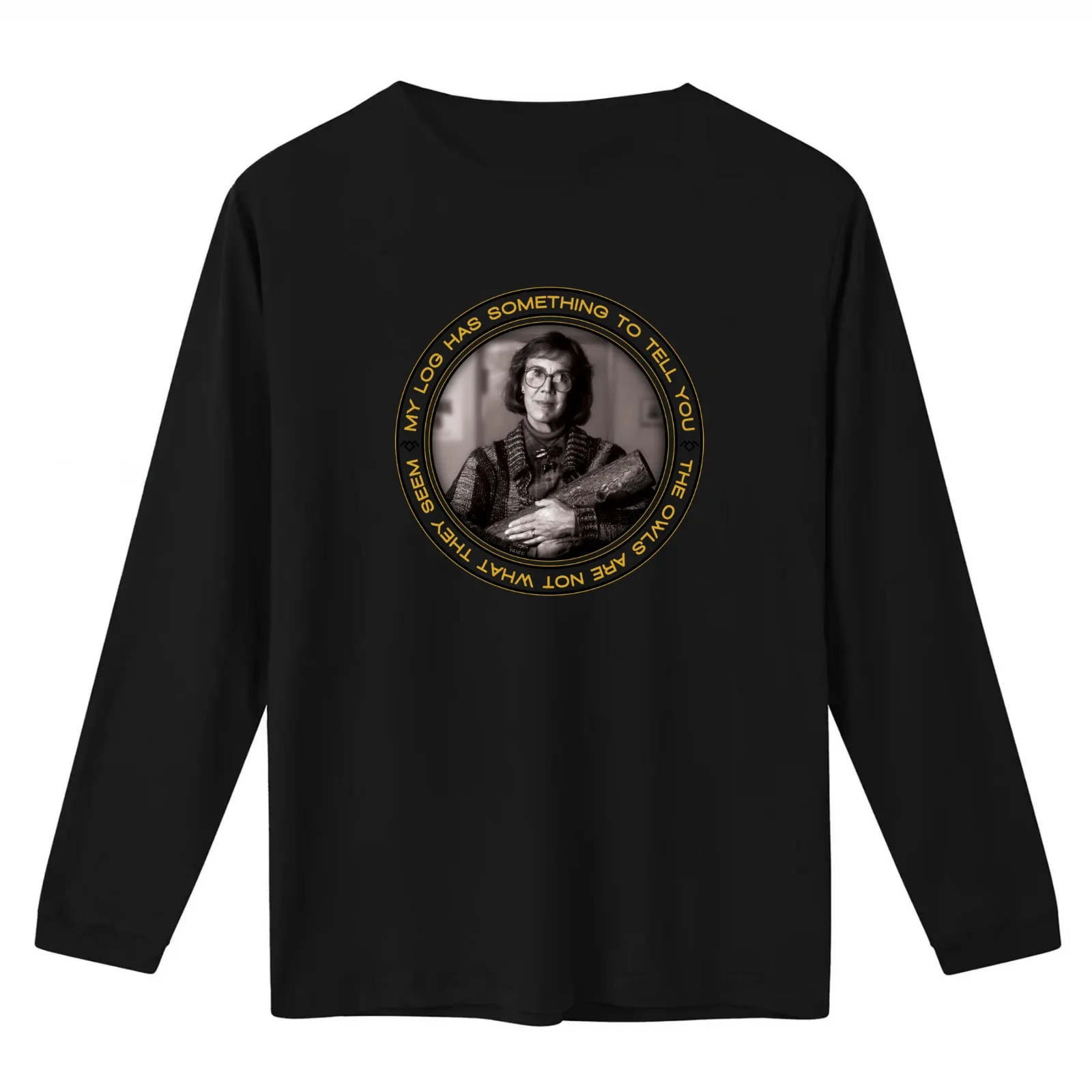 Twin Peaks Margaret My Log Has Something To Tell You Distressed Logo T-Shirt Summer Casual Cotton Tee Vintage Graphic Print