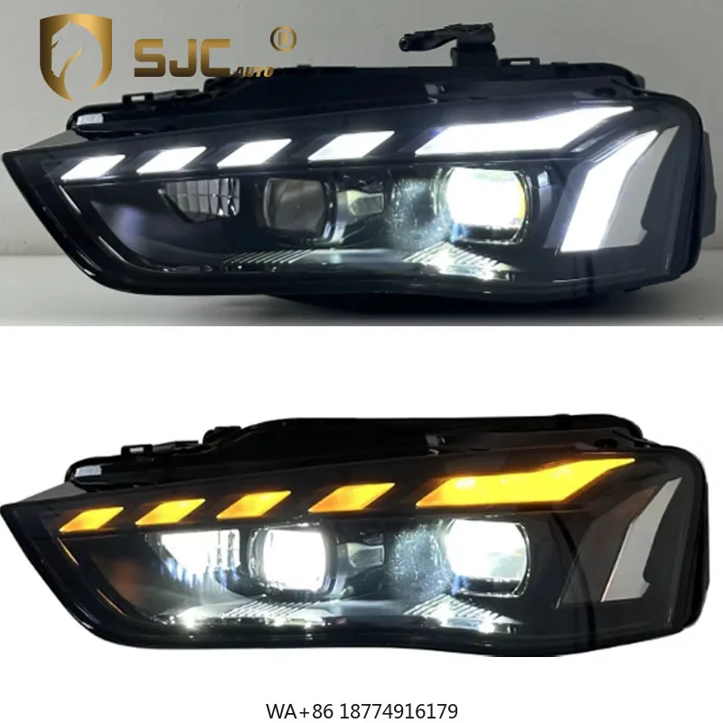 

Car Accessories for A4 A4L New Upgrade LED Head Lamp Assembly Plug and Play Car Headlight A4 2013-2016 Headlamp