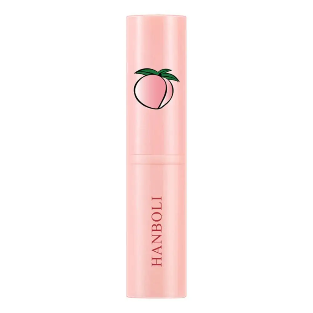 Han Boli peach vaselina balsamo per le labbra rossetto liscio base cambia colore cambiamento di temperatura balsamo per le labbra idratante riparazione tender