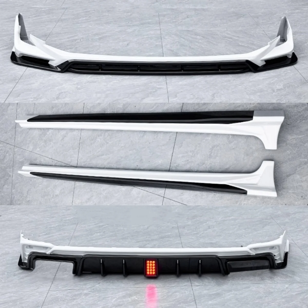 Kit de coche para Toyota Camry 9th estilo deportivo, pala delantera modificada, Skier lateral, conjunto de alerón trasero, envolvente ABS