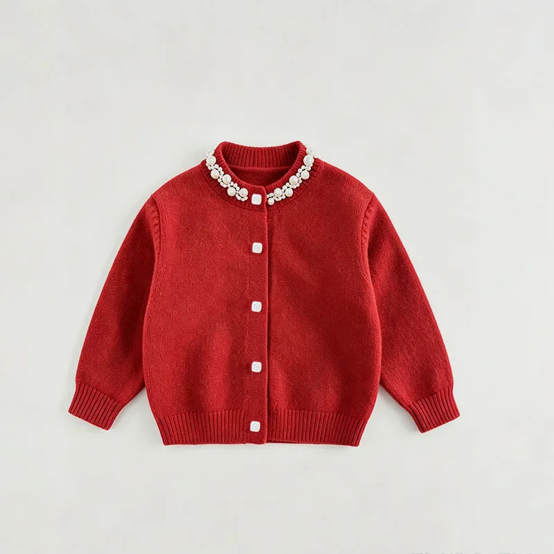 Neues Winteroutfit für Mädchen: modische Strickjacke im koreanischen Stil. – Detail 1
