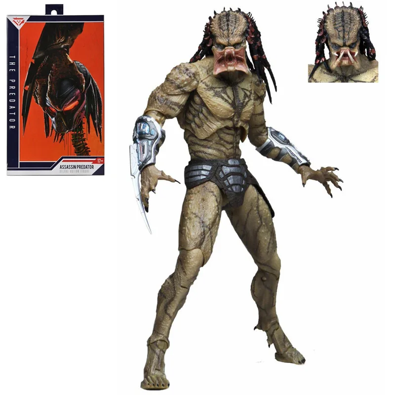 

NECA Armored Assassin Predator Ultimate Predator Фигурка охотника в джунглях Predator Deluxe Set Series 10-дюймовая экшн-фигурка Коллекционная