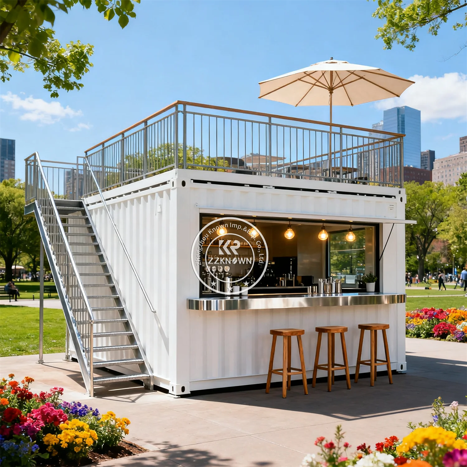 

High Quality Mobile Bar Prefab Kitchen Cabinets Shipping Container Restaurant Customized Design Kitchen Bar Kiosk For Sale