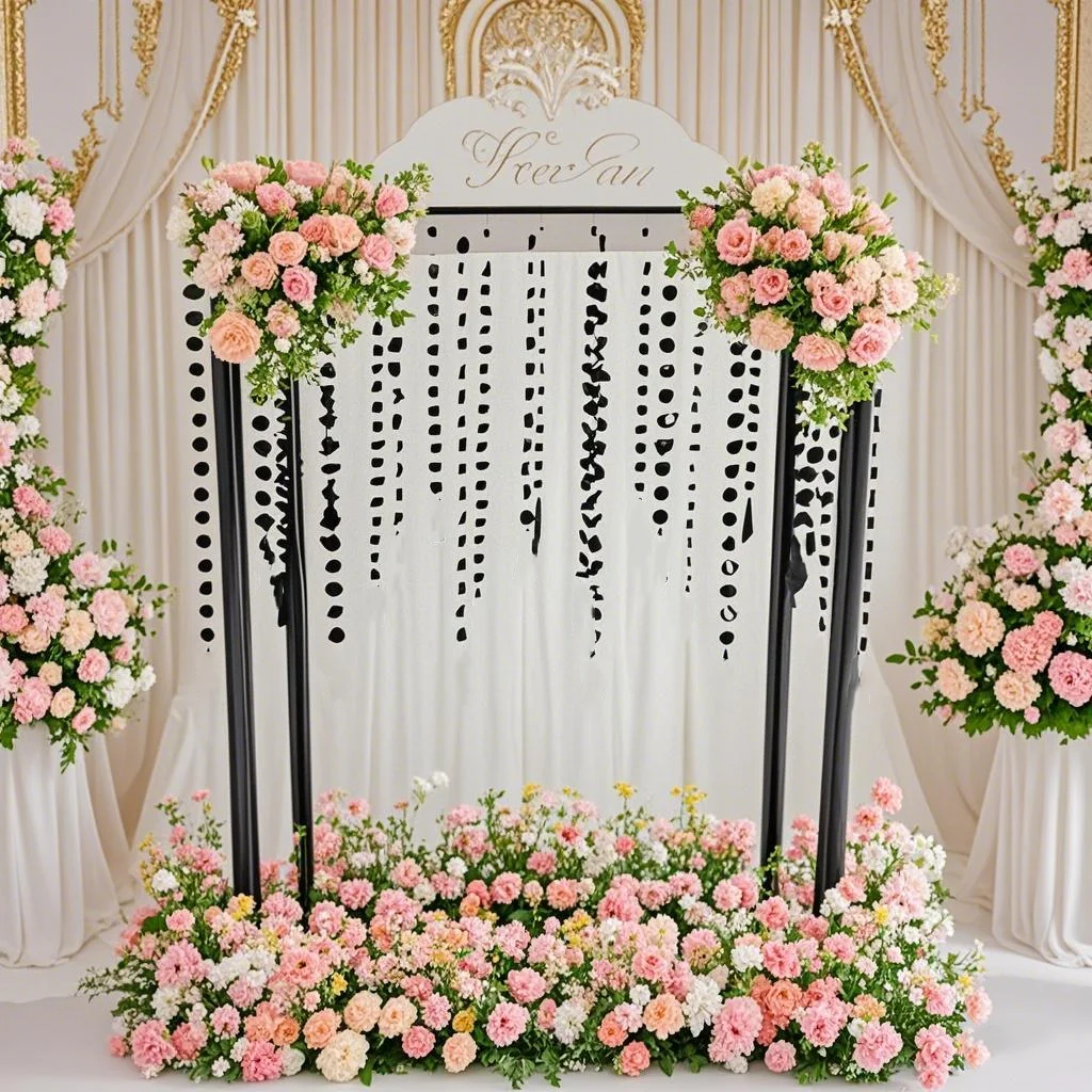 

4pcs 6pcs 60-110cm)white/Black flower Display Stand Wedding flower plinth stand table Pedestal Acrylic floral Display Stand