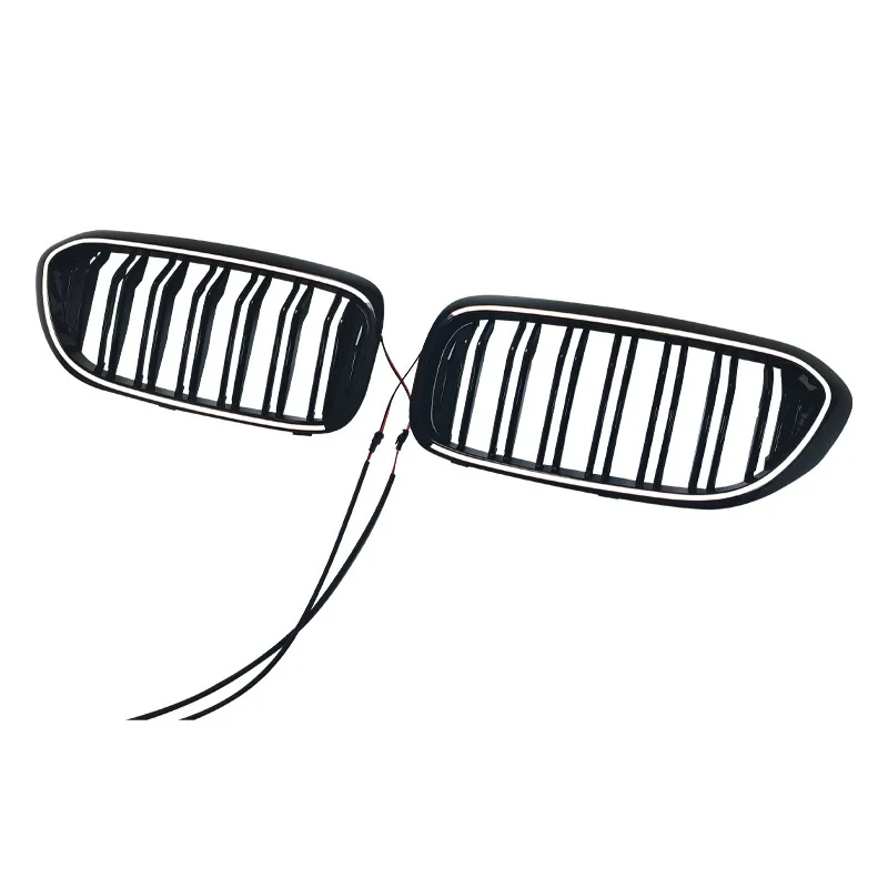 Suitable for replacing the original car of the 2017-2020 BMW 5 Series G30 dual line illuminated LED grille Car Lights