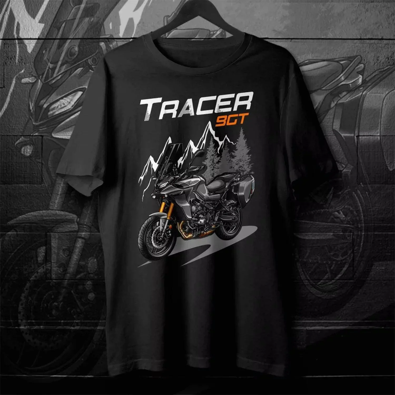 

Tracker 9 GT Motorcycle T-shirt for ADV Rider Men and Women Fashion Casual High Quality Round Neck Cotton 2025 T-shirt