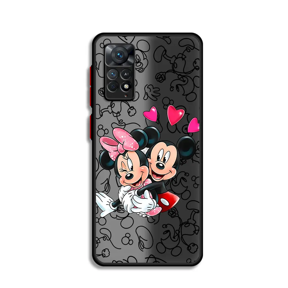 Disney Mickey Minnie Mouse Phone Case for Redmi A2 A1 Plus 10A 9A 12C 9C 10C 10 12 5G K40 Pro 9T 9 Matte Back Shockproof Cover