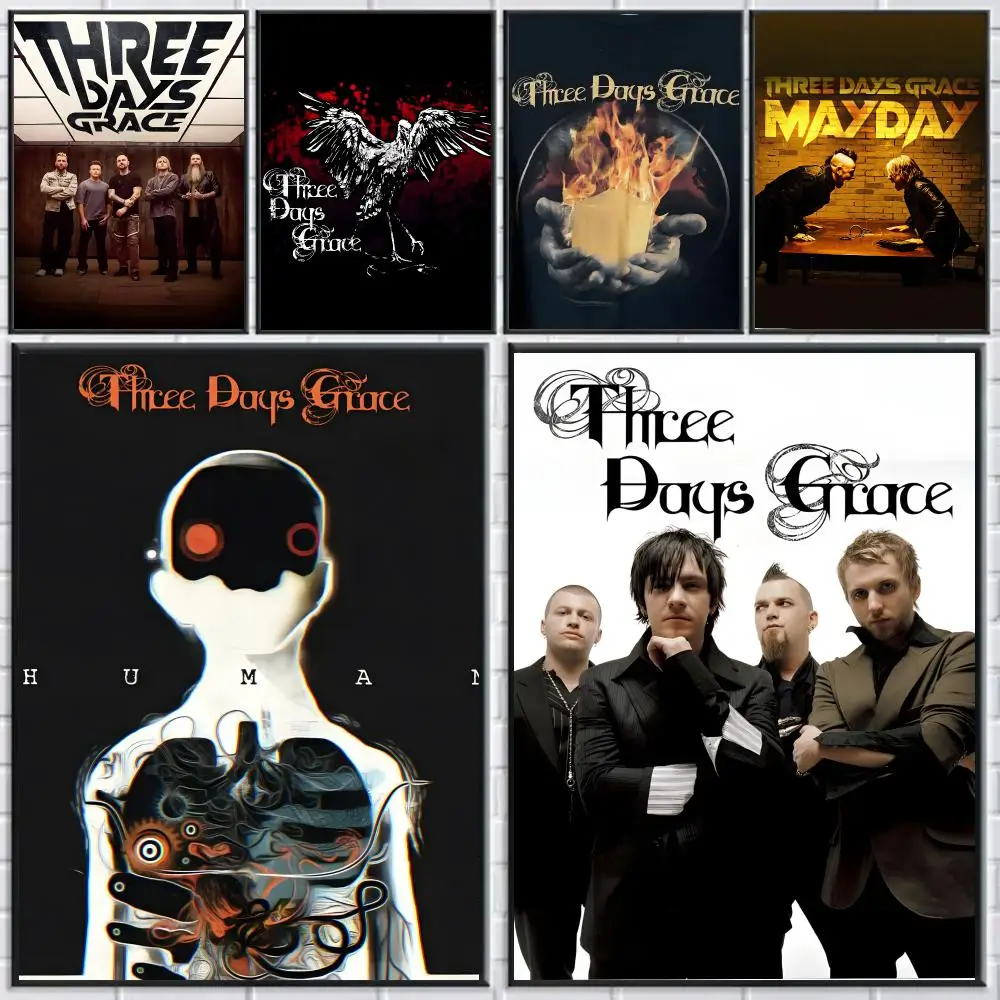 Band T-three Days G-grace Poster HD Self-adhesive Waterproof Paper Sticker Suitable For Living Rooms Bedrooms Home Decor