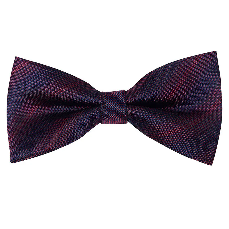 Men Bow Ties For Men Solid Stripe Black Bowtie Elegant Mans Bussiness Wedding Party Accessories Butterfly BowTie