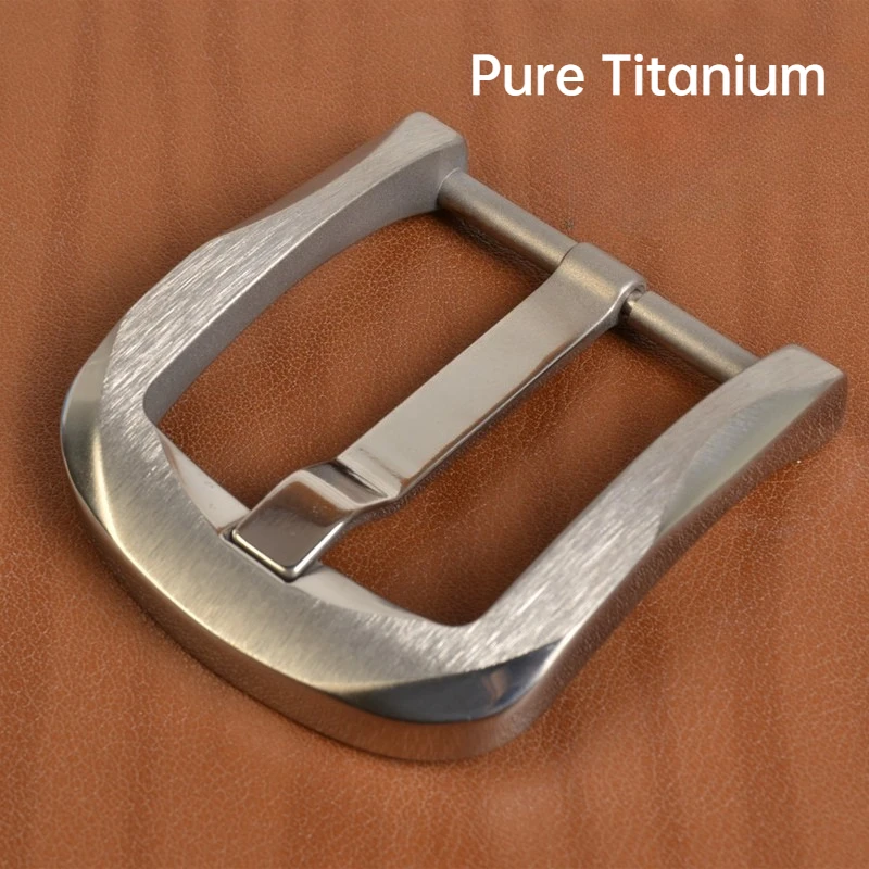 38 مللي متر/40 مللي متر التيتانيوم النقي دبوس مشبك حزام الرأس-عادية تنوعا التيتانيوم معدن مقاومة للصدأ المضادة للحساسية حزام مشبك الرأس #2