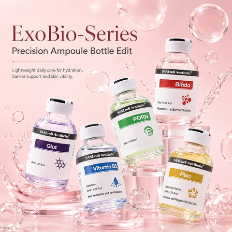 Saneidi Exobio Series Serum PDRN GSH Facial Essence Vitamin B5 Deep Hydration Beauty Skin Booster Korean Skin Care Glow Recipe