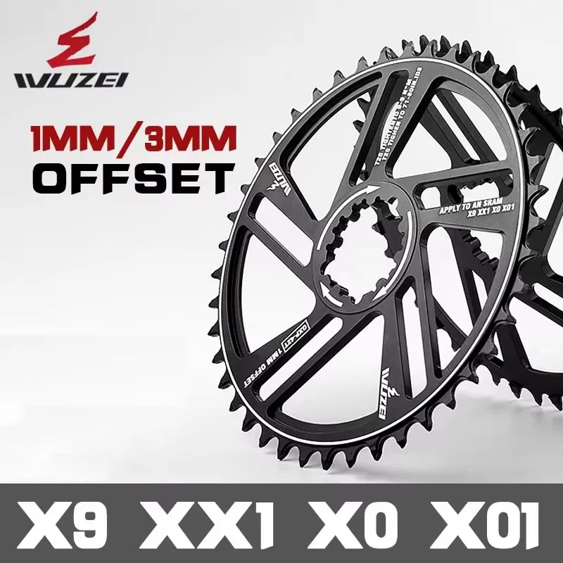 1mm/3mm Offset Chainring 34T 36T 38T 40T 42T MTB Bicycle Chainwheel Narrow Wide Star Bike For  Sprockets for SRAM X9 XX1 X0