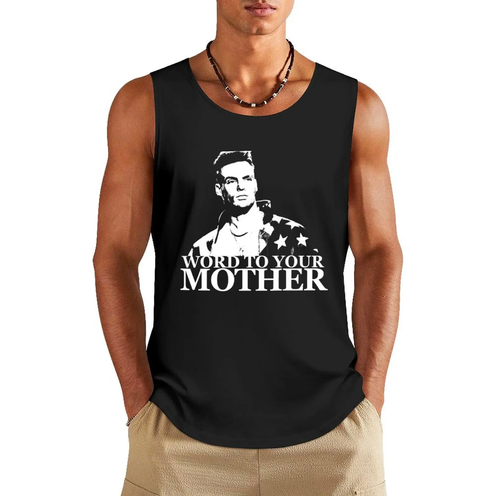 Vanilla Ice - Word To Your Mother Tank Top Men's gym clothing Male clothes