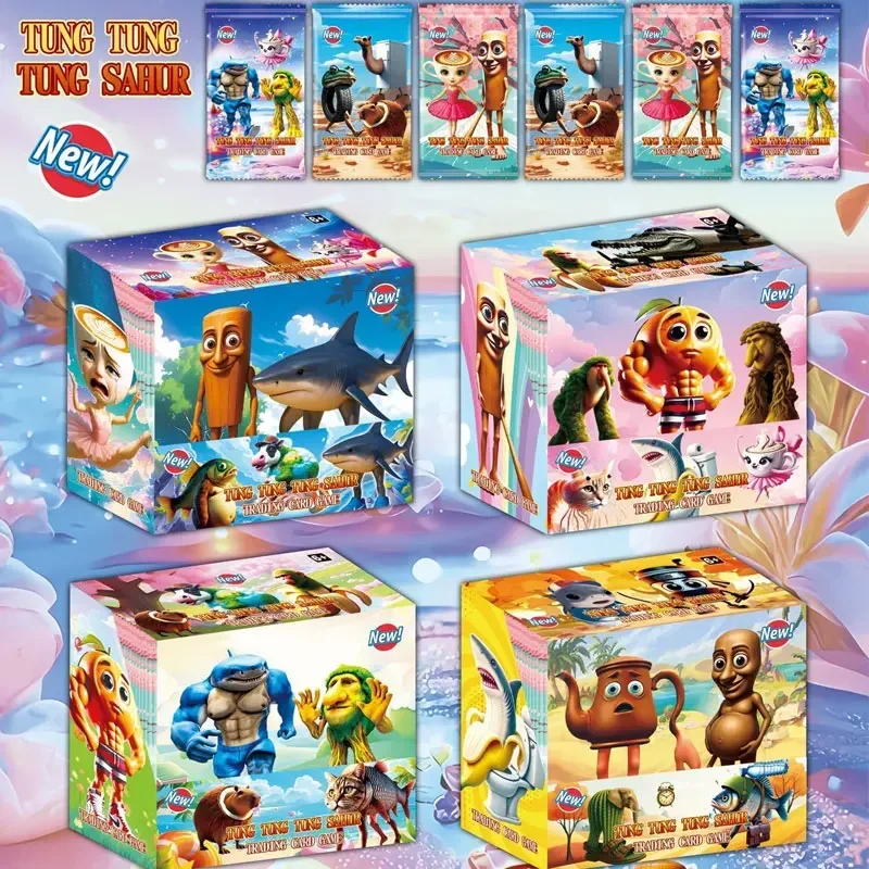 

288 шт., итальянские карты Brainrot Tung Tung Tung Sahur, фигурка, игрушка Tralalero Tralala, набор моделей карт, детская подарочная коллекция