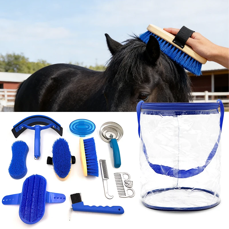 complete-horse-grooming-kit-equine-cleaning-tools-brushes-combs-for-washing-full-horse-care-set