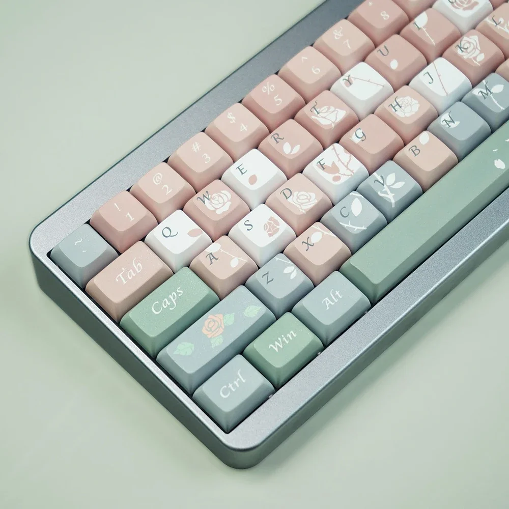 XDA Bamboe Chrysant Wit Roos PBT Sublimatie Keycap