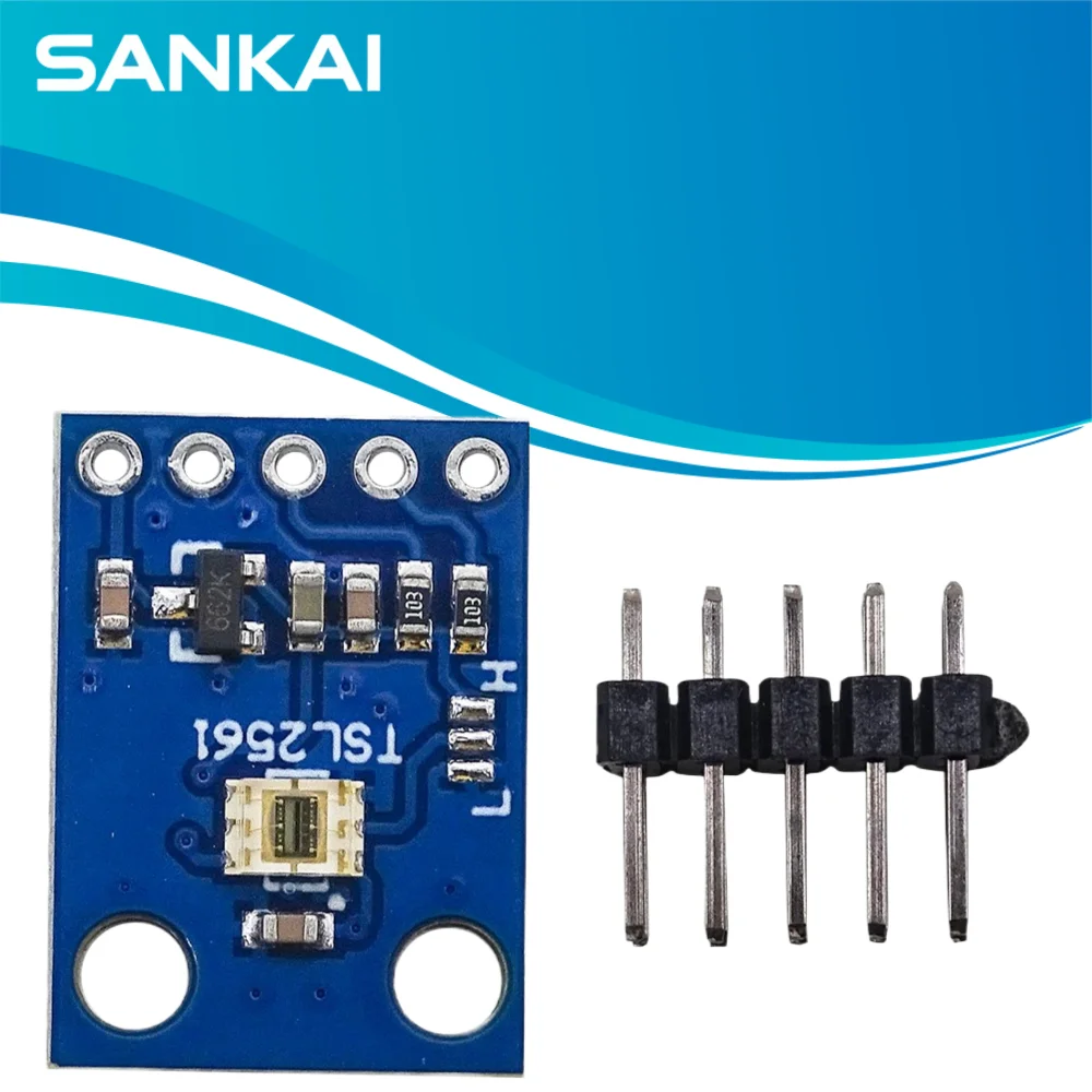 TSL2561 Luminosity Sensor Breakout GY-2561, 16-bit I2C 0.1-40k Lux Ambient Light Detector