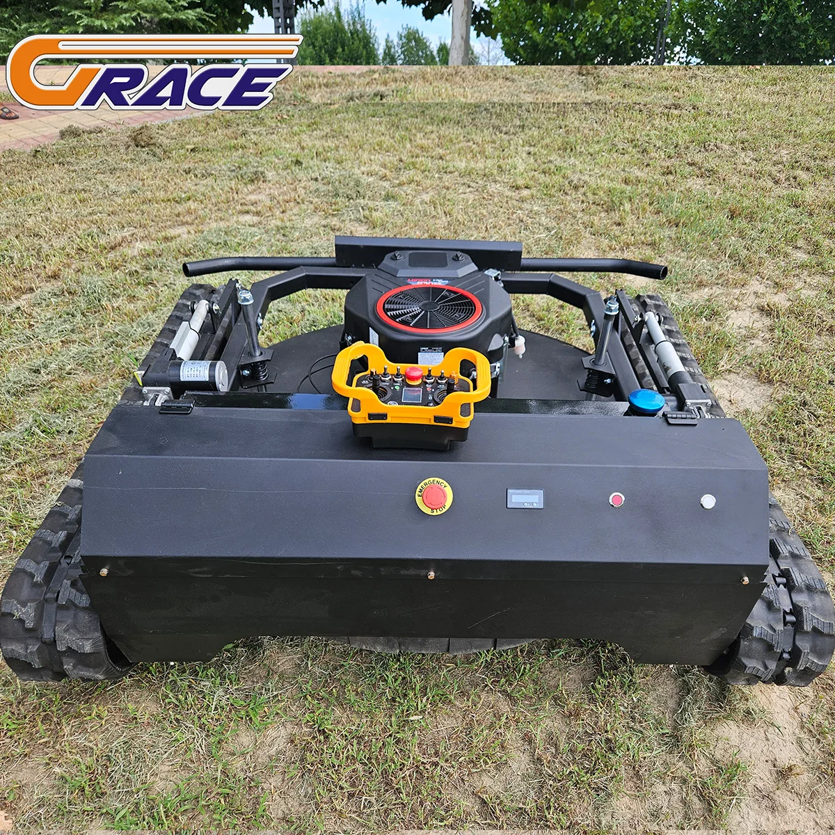 Latest Model Robotic Lawn Mower with Integrated Snow Plow Attachment, Smart App Control and Automatic Scheduling